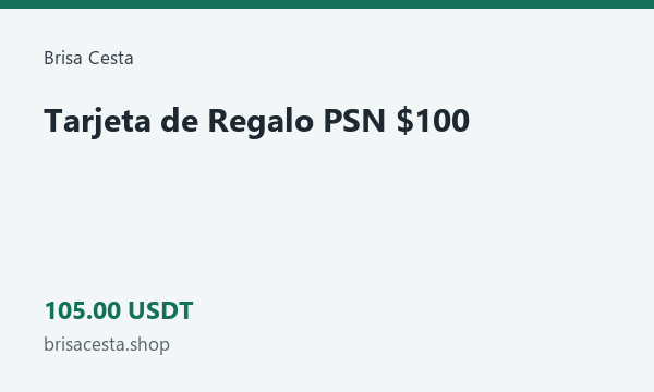 Tarjeta de Regalo PSN $100 · 105 USDT
